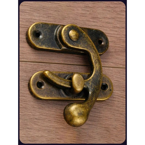 Antique Tin Box Clasp – Wine Box Buckle, Gift Box Lock