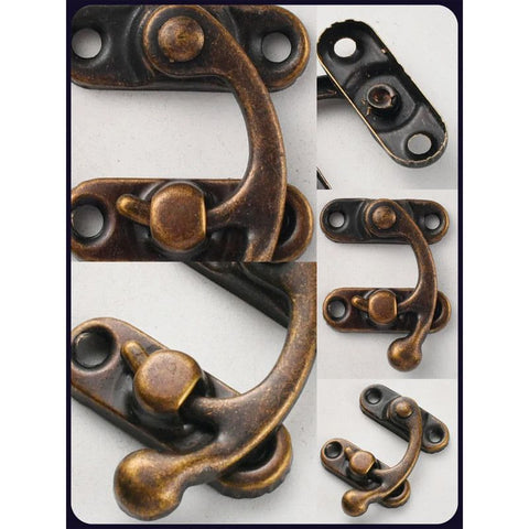 Antique Tin Box Clasp – Wine Box Buckle, Gift Box Lock