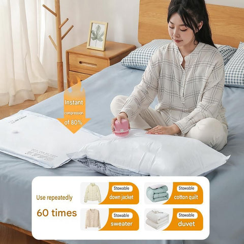 Vacuum Compression Storage Bags – 5-Pack, Space-Saving Bags for Home Organization