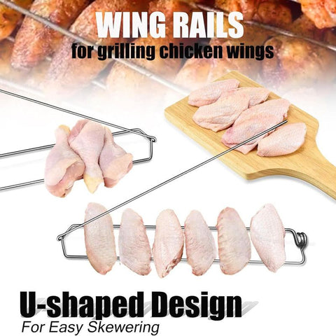 Outdoor BBQ Skewers – 4-Piece Grilling Set for Barbecue