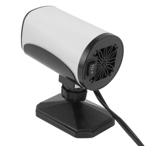 150W Car Heater 2 Modes Warming Cooling 360 Degree Rotation Portable Car Defroster Defogger 12V White