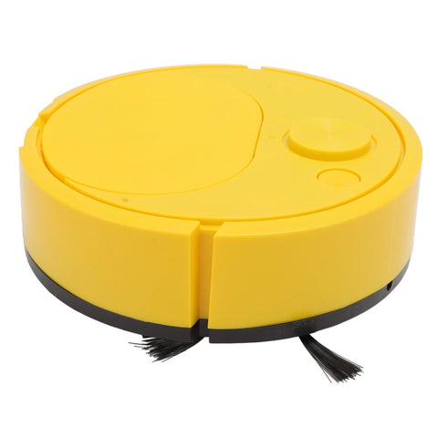Robot Vacuum Cleaner Multifunctional USB Charging Mini Smart Sweeping Robot for Wooden Flooring Tile Carpet Yellow