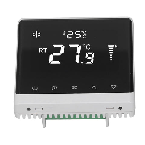 Air Conditioning Fan Thermostat Home Touchscreen Thermostat Panel Temperature Controller DC Brushless 180‑260V