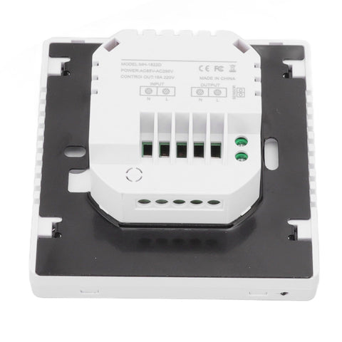 Smart Thermostat Backlit Touch Screen Dual Control Temperature Controller for Floor Heating High Power AC 85V‑240V White