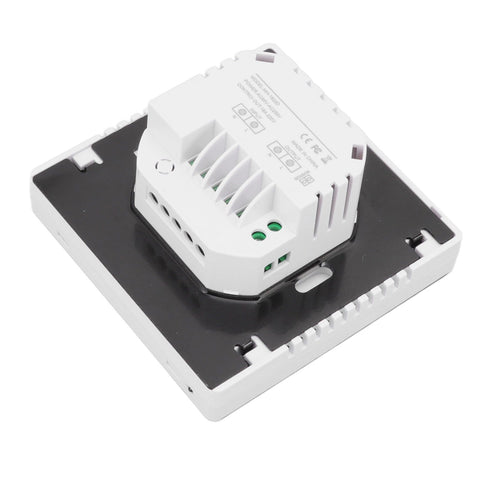 Smart Thermostat Backlit Touch Screen Dual Control Temperature Controller for Floor Heating High Power AC 85V‑240V White