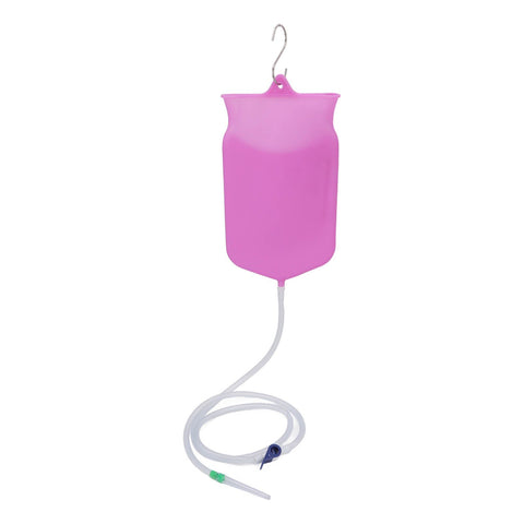Enema Bag Kit Professional Reusable Silicone BPA Free 2L Coffee Enema Bag Kit for Health Care
