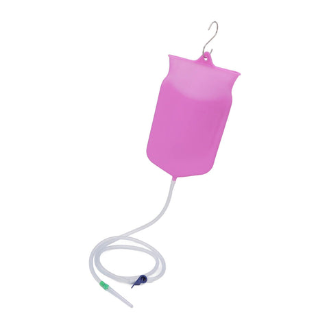 Enema Bag Kit Professional Reusable Silicone BPA Free 2L Coffee Enema Bag Kit for Health Care