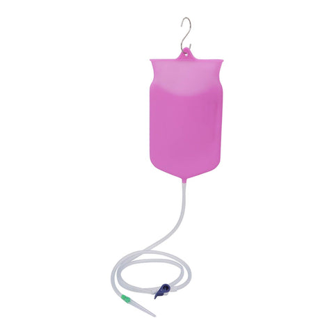 Enema Bag Kit Professional Reusable Silicone BPA Free 2L Coffee Enema Bag Kit for Health Care