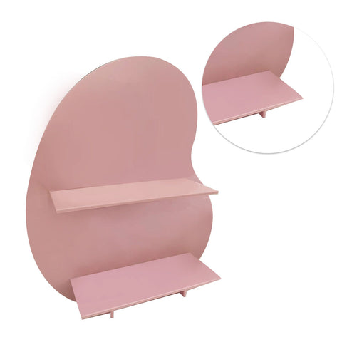 Cosmetic Storage Rack Makeup Shelf Organizer for Bathroom Bedroom Dressing Room Desk Pink S