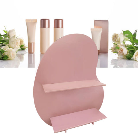 Cosmetic Storage Rack Makeup Shelf Organizer for Bathroom Bedroom Dressing Room Desk Pink S
