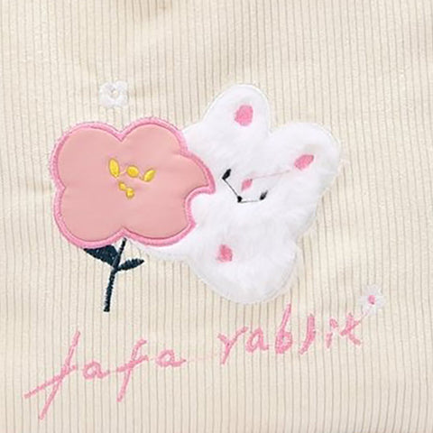 Cute Handbag Snap Button Closure Thickened Cute Pattern Fashionable Small Tote Bag for Shopping Commuting Pink Flower