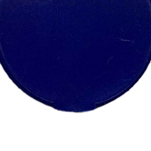Single Sided Folding Circular Mirror Plastic Portable Compact Cosmetic Pocket Mirror Blue