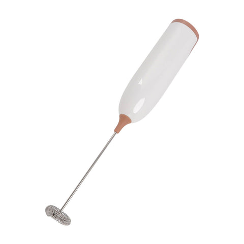 Household Electric Milk Frother Automatic Handheld Milk Foam Maker Coffee Stirring Bar Kitchen Drink Foamer White Coffee