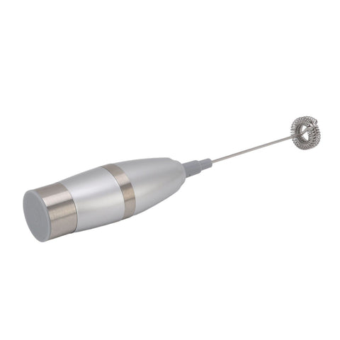 Electric Milk Frother Handheld Battery Operated Drink Mixer Portable Electric Eggbeater with Stainless Steel Whisk