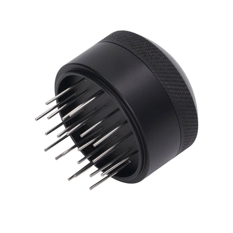 Coffee Needle Distributor Rust Resistant Stainless Steel Needle Coffee Stirrer with Base for Cafes Home 58MM
