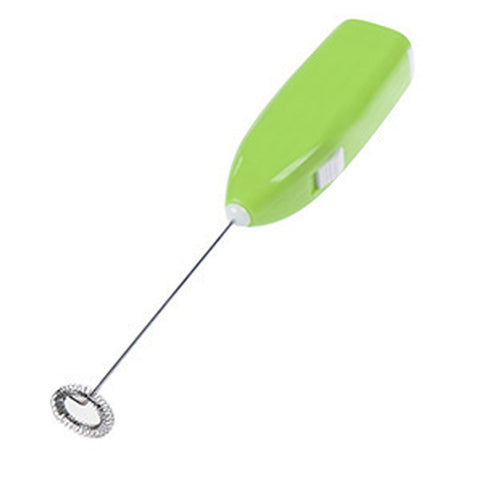 Cordless Electric Hand Mixer Battery Powered Small Plastic Metal Household Hand Mixer for Home Hotel Green
