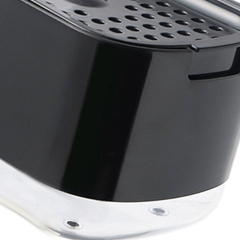 Soap Dispenser with Sponge Holder PP PET Press Type Soap Box for Cloth Dish Kitchen Cleaning Black