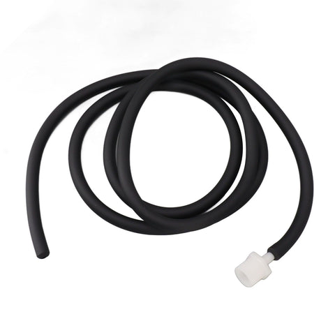 Enema Kit Portable Reusable Silicone Shower Enema Tube for Cleaning Anal Colon and Vagina Black 200cm/78.7in