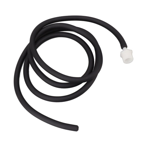 Enema Kit Portable Reusable Silicone Shower Enema Tube for Cleaning Anal Colon and Vagina Black 200cm/78.7in