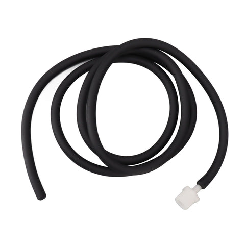 Enema Kit Portable Reusable Silicone Shower Enema Tube for Cleaning Anal Colon and Vagina Black 200cm/78.7in