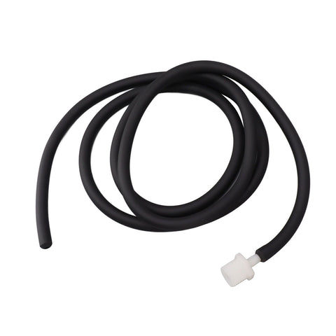 Enema Kit Portable Reusable Silicone Shower Enema Tube for Cleaning Anal Colon and Vagina Black 200cm/78.7in