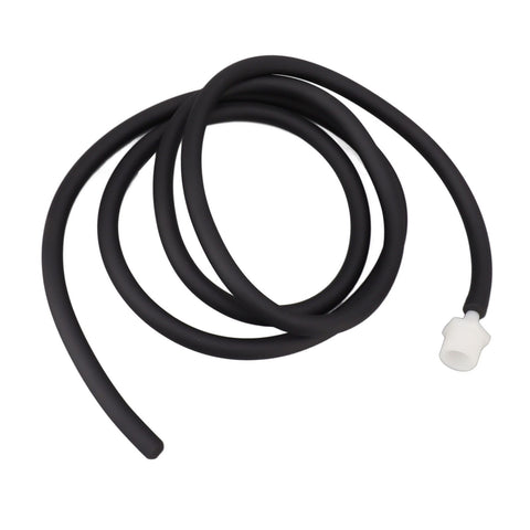 Enema Kit Portable Reusable Silicone Shower Enema Tube for Cleaning Anal Colon and Vagina Black 200cm/78.7in