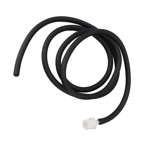 Enema Kit Portable Reusable Silicone Shower Enema Tube for Cleaning Anal Colon and Vagina Black 200cm/78.7in