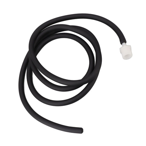 Enema Kit Portable Reusable Silicone Shower Enema Tube for Cleaning Anal Colon and Vagina Black 200cm/78.7in