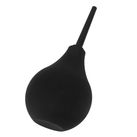 Enema Bulb Kit Silicone Douche Bulb with Single Use Hose Women Enemator Astriction Anal Cleaner Black 89ml
