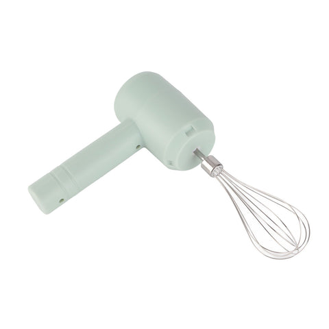 Electric Hand Mixer Automatic USB Rechargeable Portable Cordless Handheld Mixer for Baking Cake Egg Cream Light Cyan