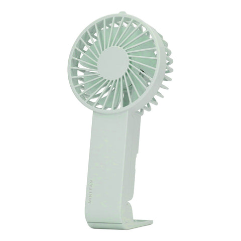 Mini Handheld Fan Foldable Portable Fan USB Rechargeable Fan For Home Office Travel Green