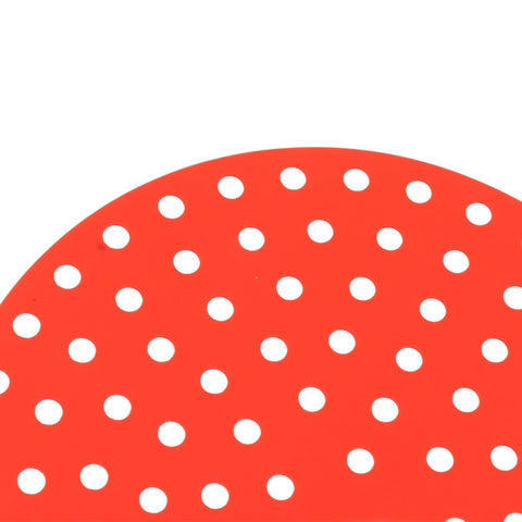 4PCS Round Air Fryer Mat High Temperature Resistant Oilproof Reusable Silicone Air Fryer Liner for Air Fryer Accessories 2 X 20cm/7.9in Red, 2 X 20cm/7.9in Black