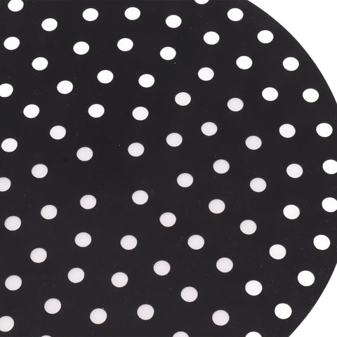 4PCS Round Air Fryer Mat High Temperature Resistant Oilproof Reusable Silicone Air Fryer Liner for Air Fryer Accessories 2 X 20cm/7.9in Red, 2 X 20cm/7.9in Black