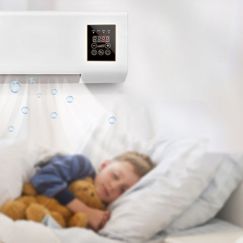 Wall Mounted Air Conditioner Mini Cooling and Heating Air Conditioner with Remote Control for Bedroom Living Room AU Plug 220V