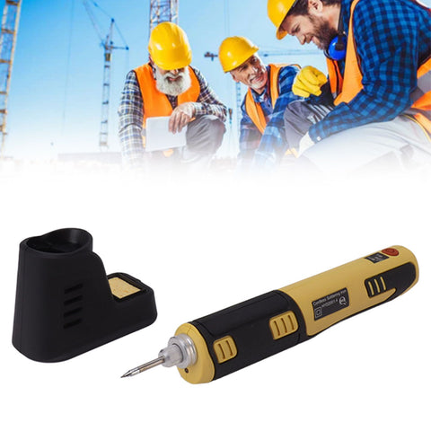 Portable Cordless Soldering Iron Kit Cordless Soldering Iron with Rechargeable Lithium Ion Battery Yellow