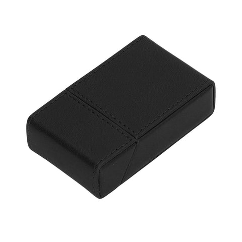 Cigarettes Box PU Leather Holder Cigarettes Box Case for 20PCS Cigarettes Travel Home Black