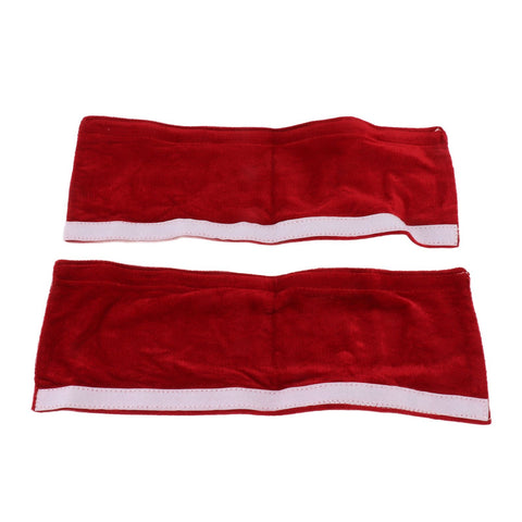 2pcs Refrigerator Door Handle Covers Soft Dustproof Refrigerator Handle Gloves for Kitchen Dining Claret