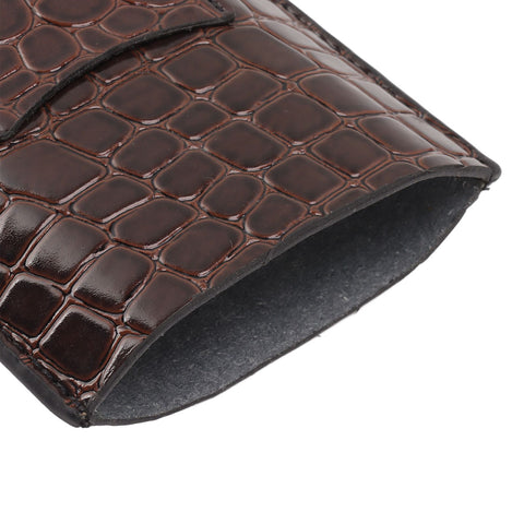 Leather Cigar Holder Portable Holding 3 Cigars Practical Travel Cigar Humidor for Man