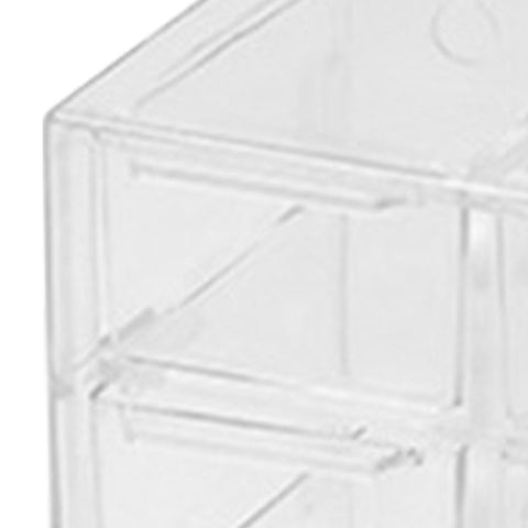 Grid Storage Box Dustproof Transparent Plastic Container Organizer for Jewelry Necklace DIY Art Craft 12 Compartments