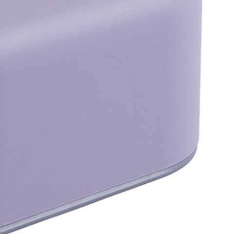 Nordic Ins Plastic Tissue Box Simple Paper Holder Dispenser Home Storage Case for Home Dormitory Bedroom Coffee Table Restaurant Light Purple