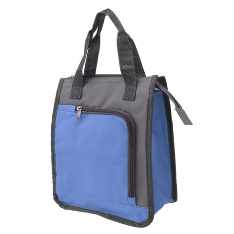 Insulated Refrigerated Bag Widened Handle Insulated Reusable Grocery Bag for Work Travel Hiking Food Delivery Blue