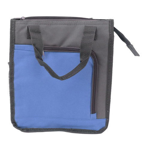 Insulated Refrigerated Bag Widened Handle Insulated Reusable Grocery Bag for Work Travel Hiking Food Delivery Blue