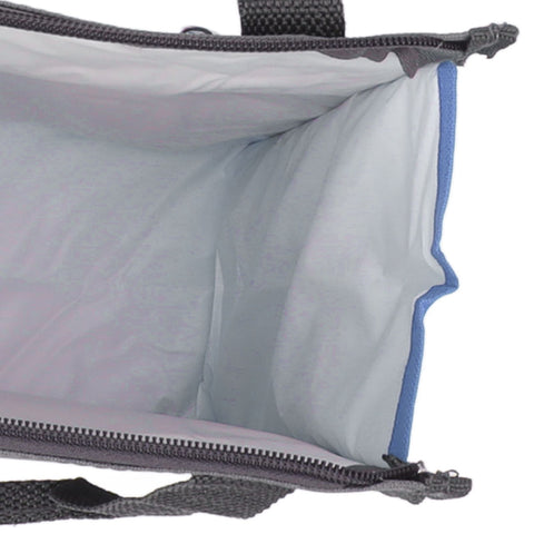 Insulated Refrigerated Bag Widened Handle Insulated Reusable Grocery Bag for Work Travel Hiking Food Delivery Blue