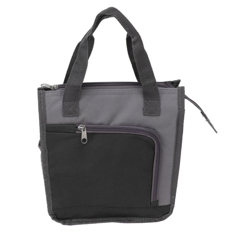 Insulated Refrigerated Bag Widened Handle Insulated Reusable Grocery Bag for Work Travel Hiking Food Delivery Black