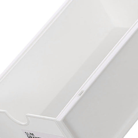 Desktop Storage Box Plastic Desk Makeup Organizer Stationery Supplies Storage Box with Drawer White