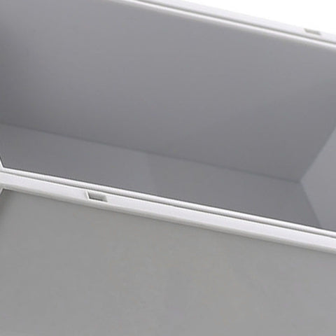 Desktop Storage Box Plastic Desk Makeup Organizer Stationery Supplies Storage Box with Drawer Grey