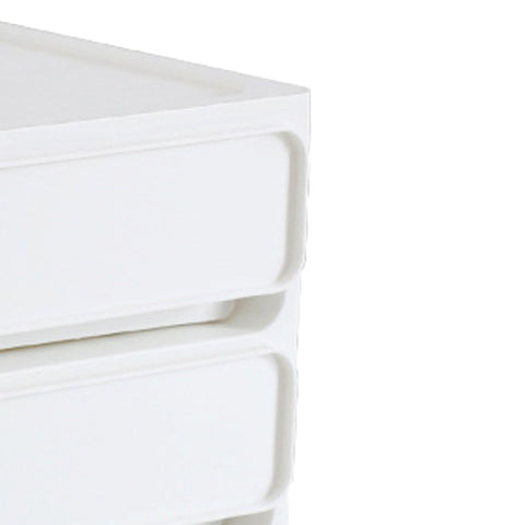 Storage Drawer Multi Layers Stackable Dustproof Desktop Storage Box Organizer for Student Dormitory Home Cosmetics 2 Layers White