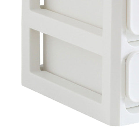 Storage Drawer Multi Layers Stackable Dustproof Desktop Storage Box Organizer for Student Dormitory Home Cosmetics 2 Layers White
