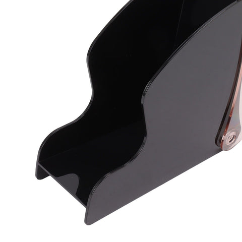 Coffee Filter Holder Storage Coffee Filter Paper Dispenser Rack with Dustproof Cover for Cafe Office Black