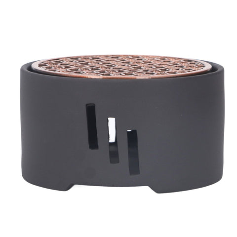 Teapot Warmer Kit with Bronze Color Mat Functional Convenient Tea Coffee Warm Tool for Coffee Beverages